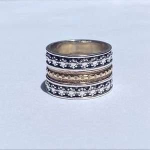 925/14KT FASHION BAND RING